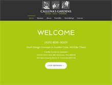 Tablet Screenshot of callunasgardens.com